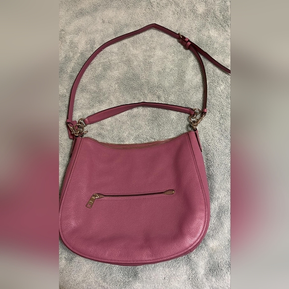 Coach Pebbled Leather Chelsea 32 Rouge Pink Hobo - LIKE NEW! - Picture 2 of 4
